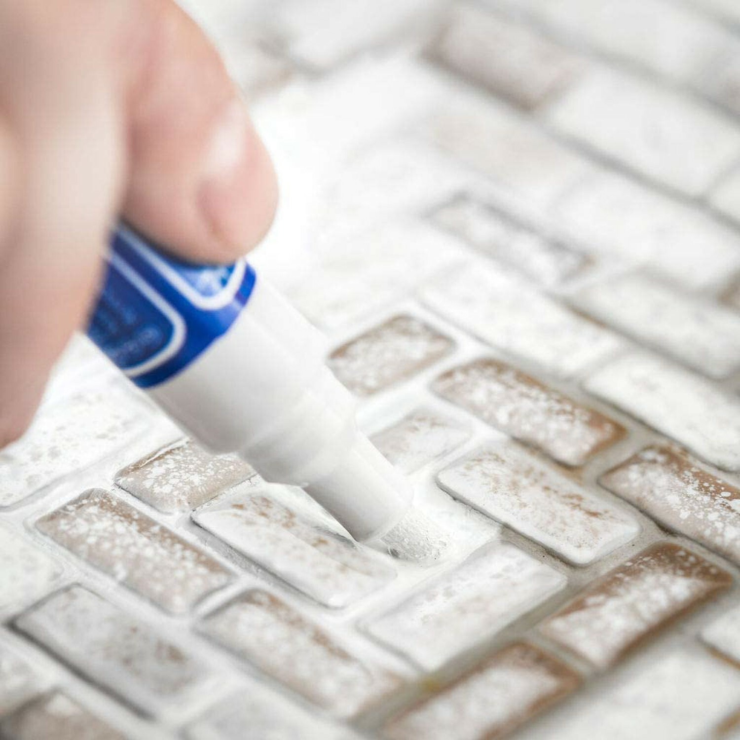 Grout Pen White Tile Paint Marker: Waterproof Tile Grout Colorant w/ Extra Tips