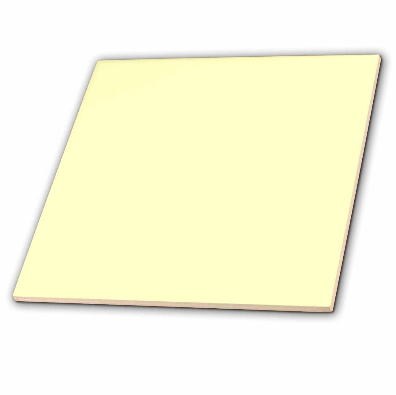 3dRose Chiffon Yellow Ceramic Tile 4 Inch Decorative Wall Accent Home Decor