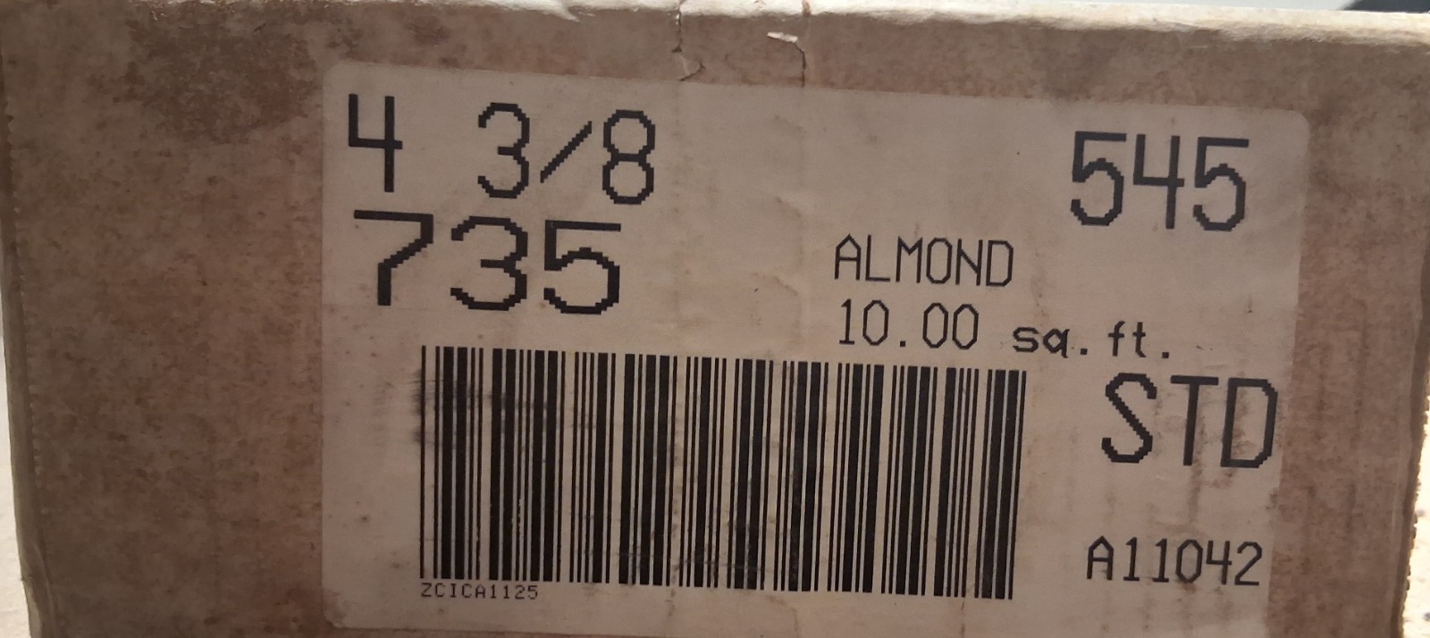 Vintage NOS Florida Tile 735 Matte Almond 4 3/8″S Ceramic Full Box 10 SQ FT