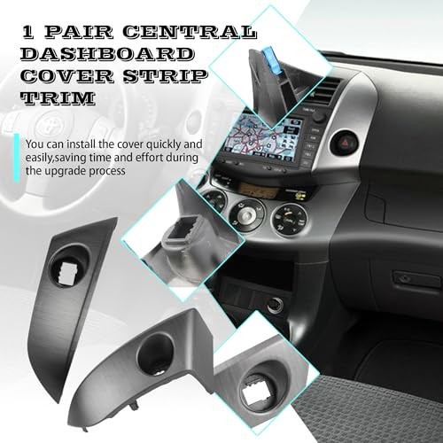 1 Pair Central Dashboard Cover Strip Trim Left and Right Compatible with 2006