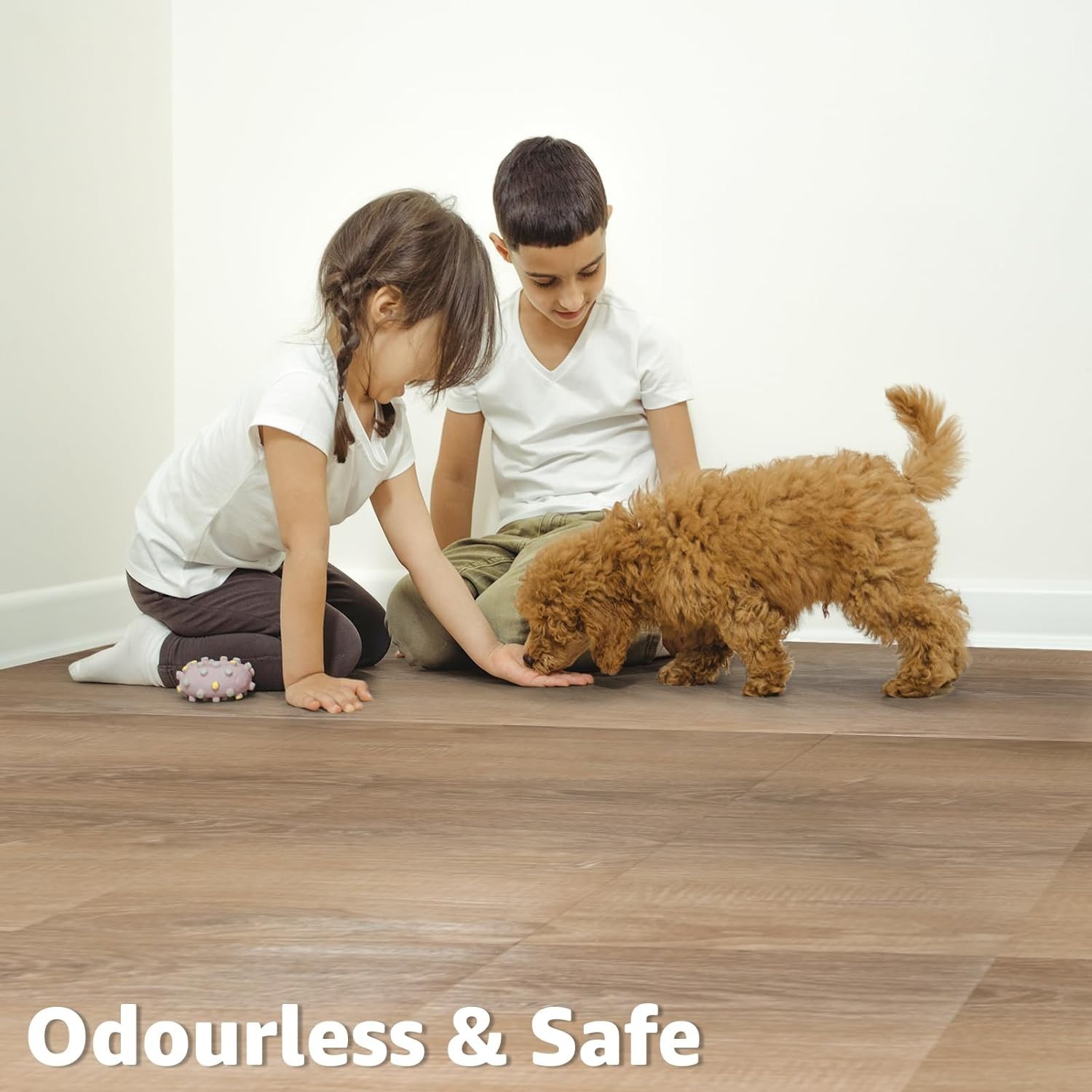 30 Sq. Ft Peel and Stick Vinyl Floor Tiles – Light Brown Ash