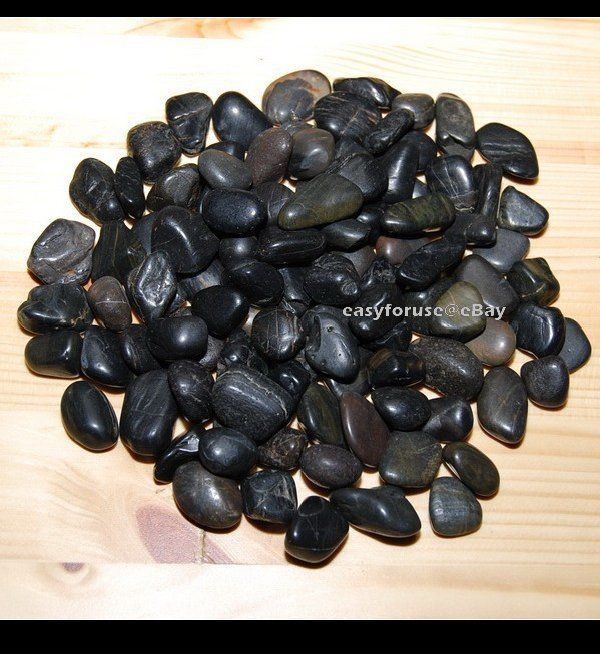 Decorative Natural River Polished Black Pebble Garden & Landscaping Stone