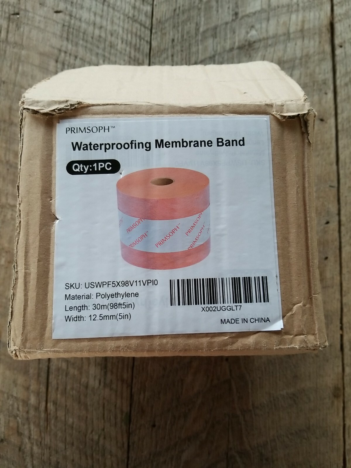 Primsoph Waterproofing Membrane Band, 5in x 98.5ft (12.5mm x 30m)