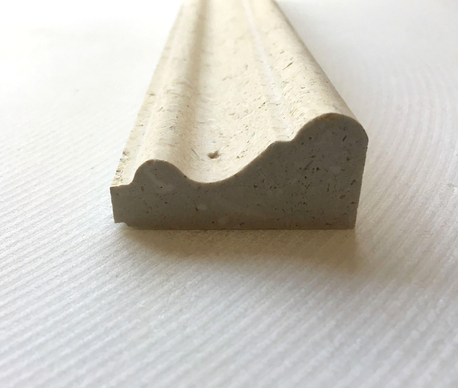 2X12 Jerusalem Stone Limestone Cornice Chair Rail Profile Molding Wall Trim