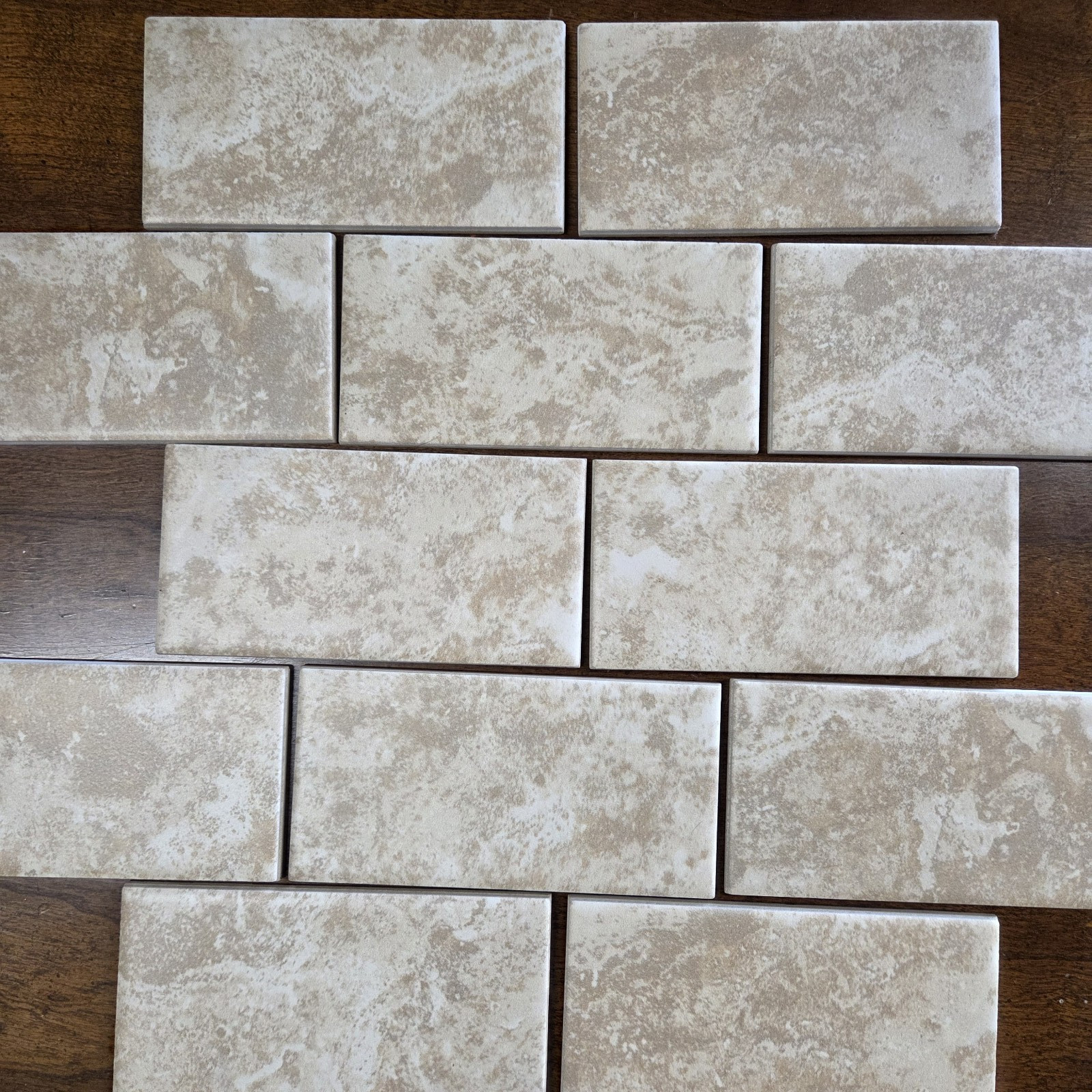 3 X 6 Subway Tile Stone Look Walls, Floors, Shower, Raffia, Rustic 12.5sf