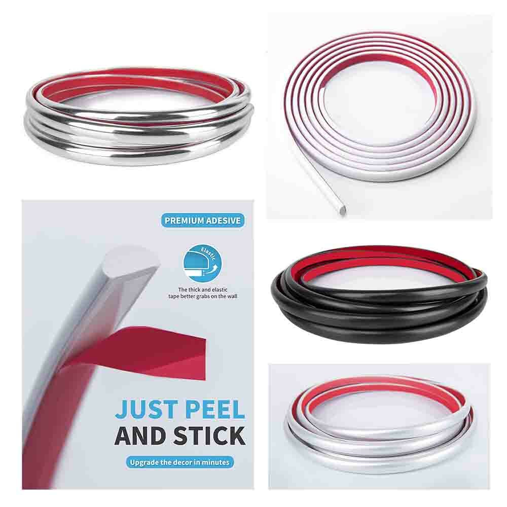 Art3d 10 Ft Peel and Stick Trim for Backsplash Tile Edge Self-Adhesive Liner