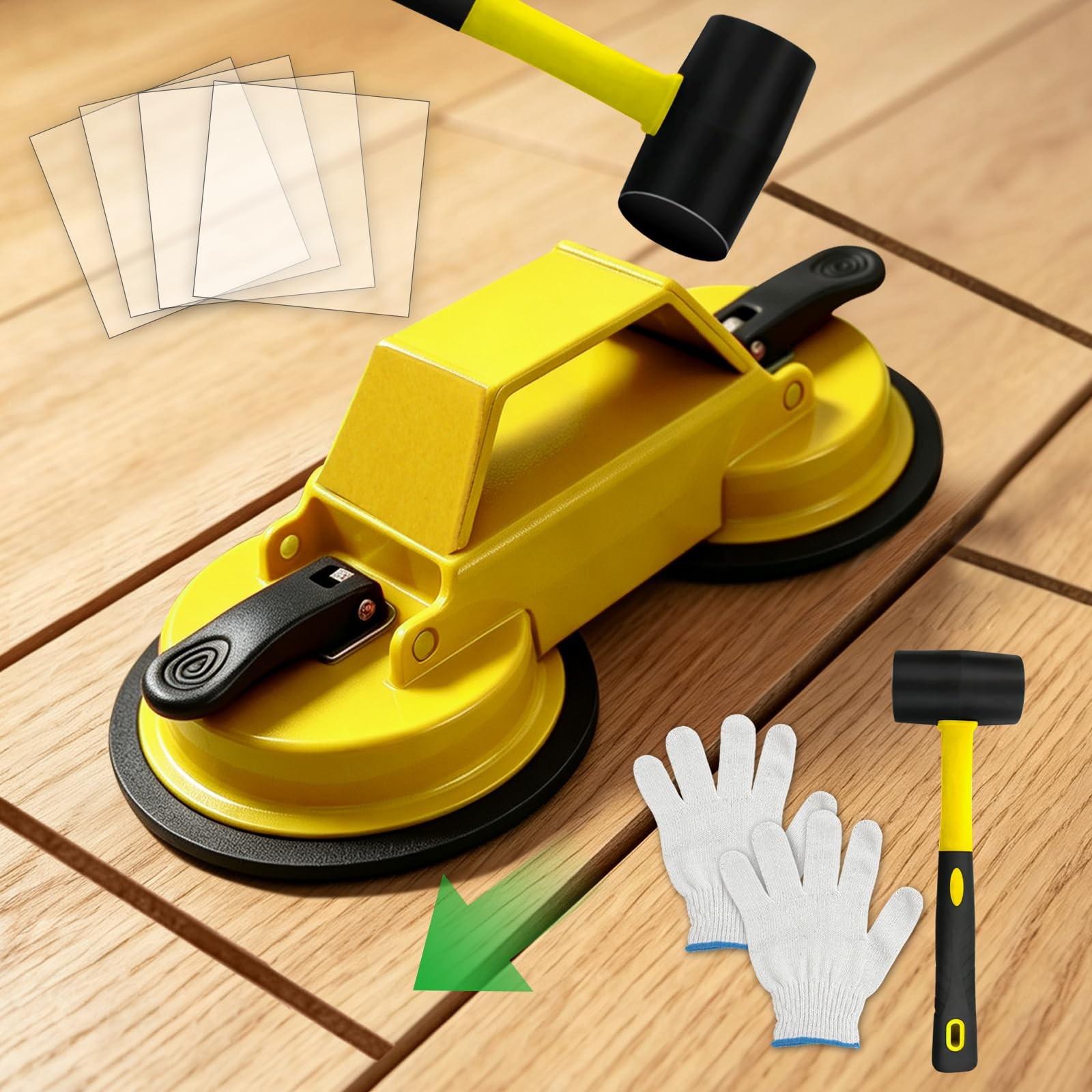 Floor Gap Fixer Tool to Fix a Floor, Vinyl Floor Repair Kit with Strong Sucti…