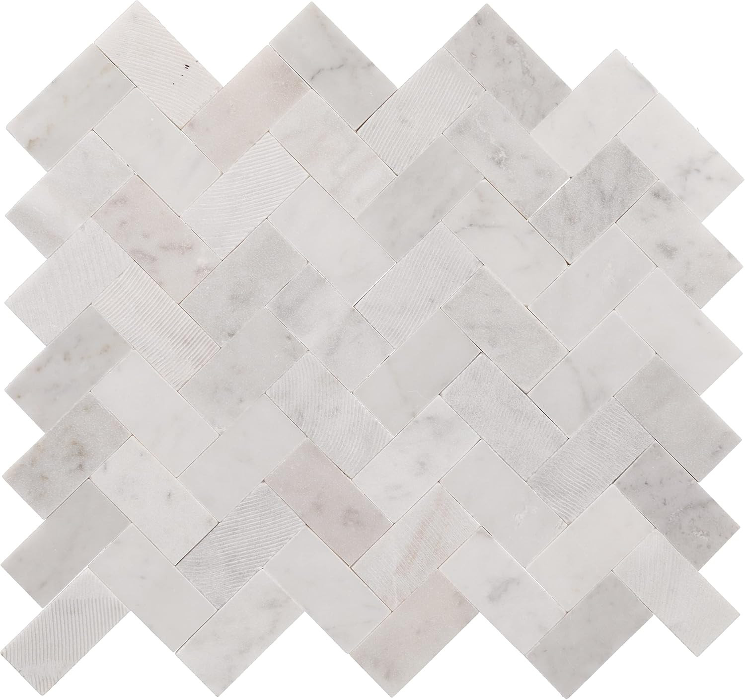 Stormy Mist Herringbone Mosaic Tile 12″x12″ – 10 Pieces, 7.5 SQFT