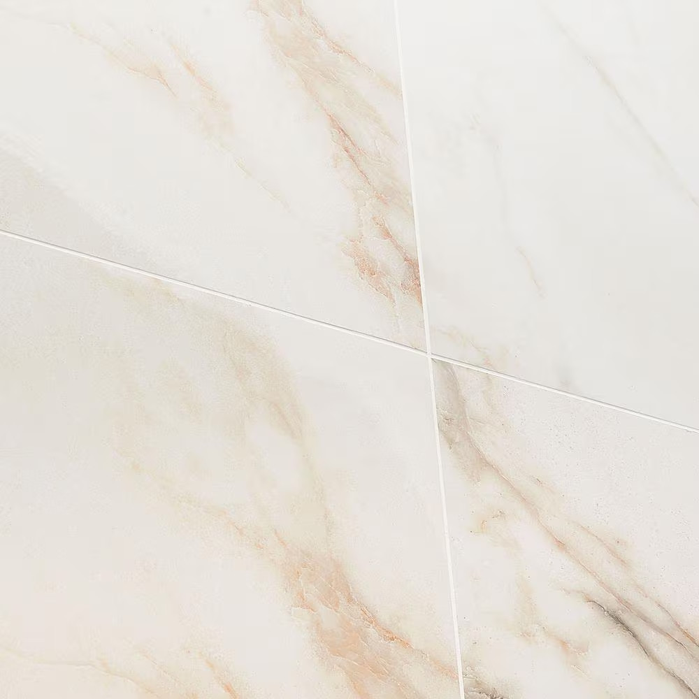 Saroshi Calacatta Rustico 11.81 In. X 23.62 In. Polished Marble Look Porcelain F