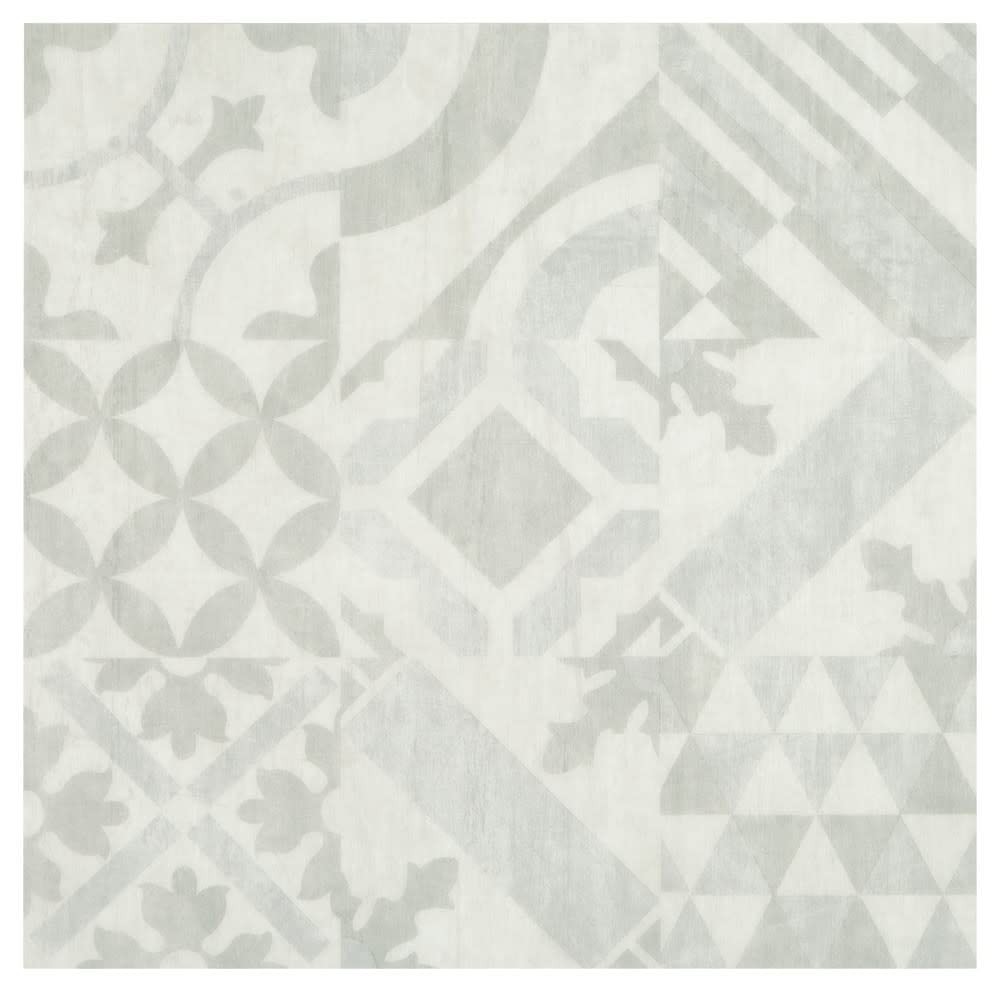16 PCS Daltile Luxury Vinyl Flooring 18″ x 18″ x 2.5MM Grey Encaustic Look Tile
