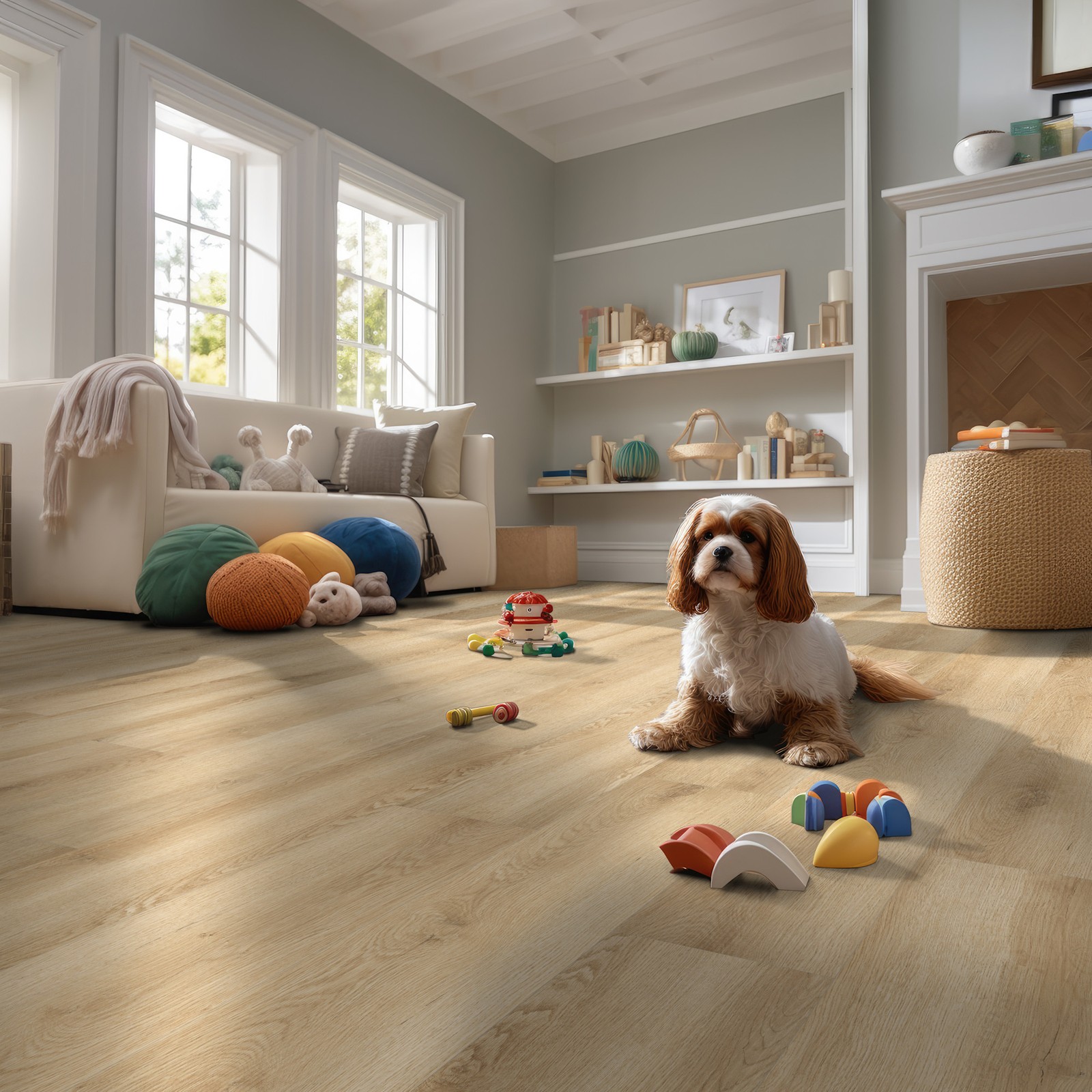Ackland AKVRC9X48-5020-CA Grovehaven 9″ x 48″ Embossed Vinyl – Lagoon Larch