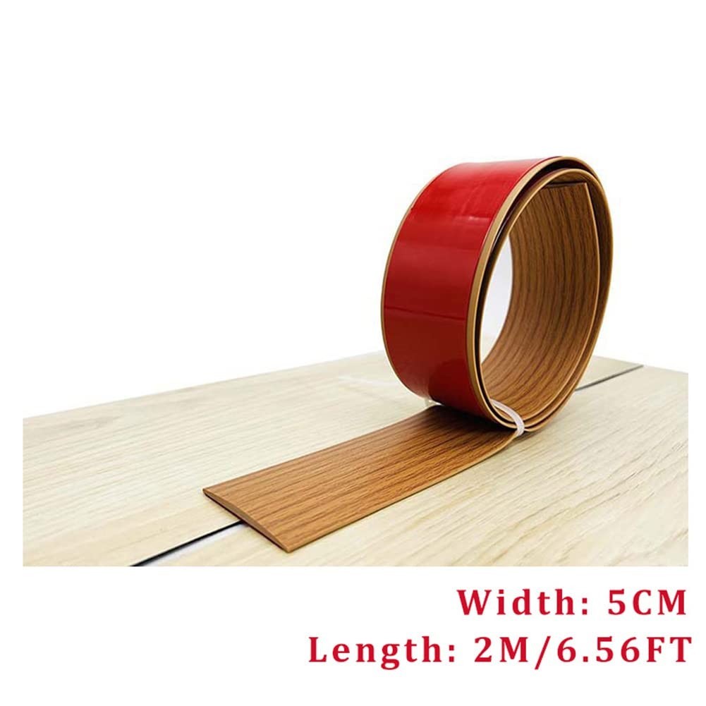 5CM/6.56FT Yellow Oak PVC Transition Strip – Easy Installation for Smooth Floors