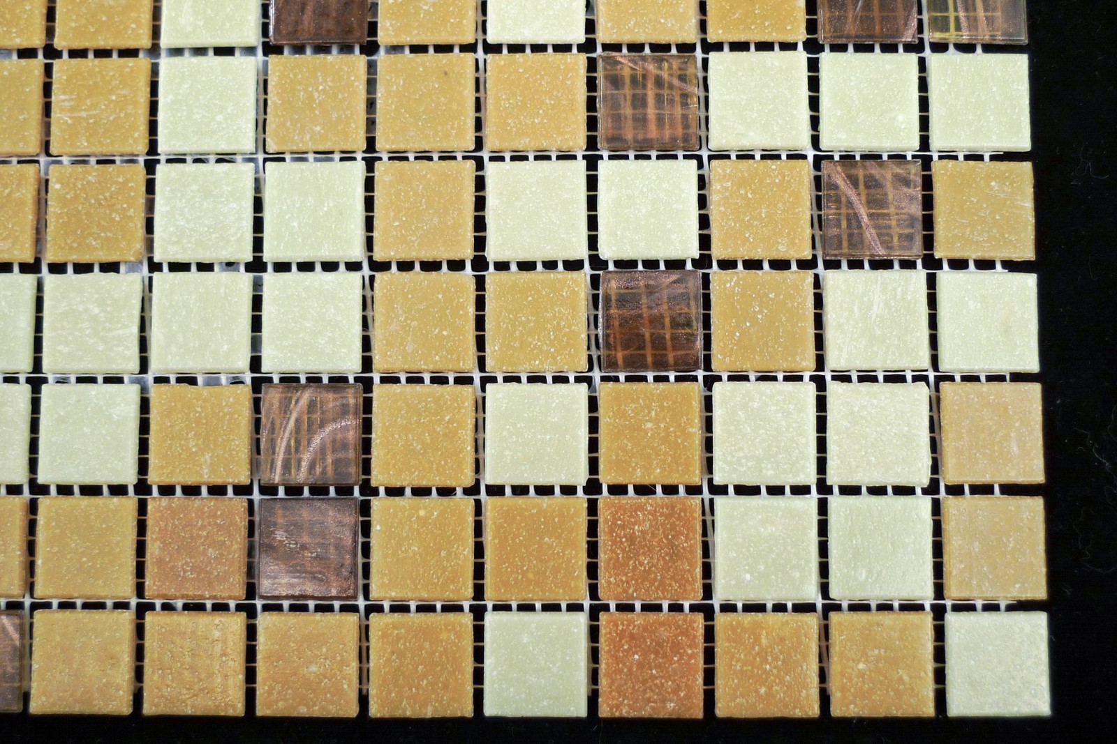 Mixed Autumn Color (Different shades of brown) Mosaic Glass Tile Kitchen & Bath