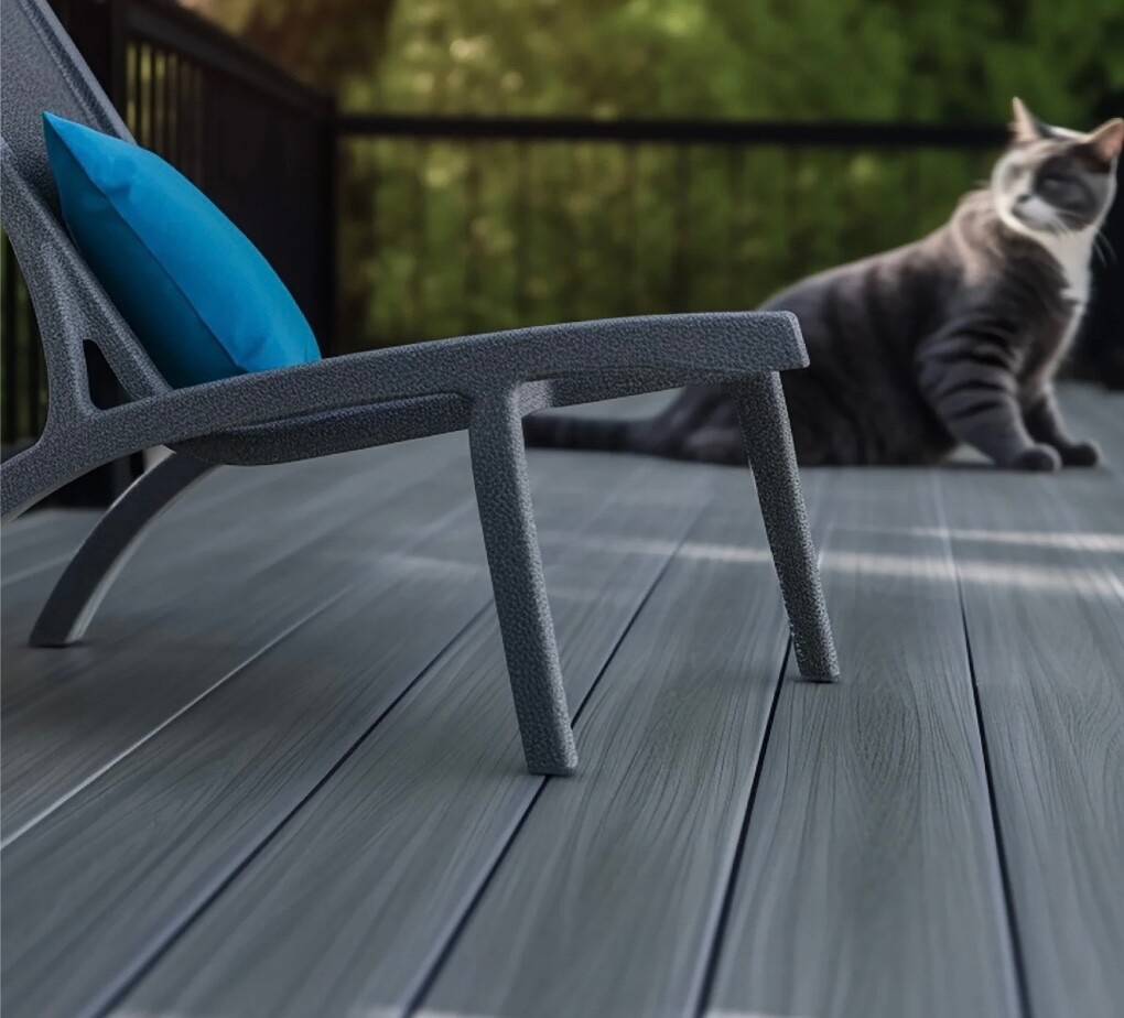 WPC floor decking, UV resistant, For Patio, Garden, Outdoors 5.5in. X 105in.