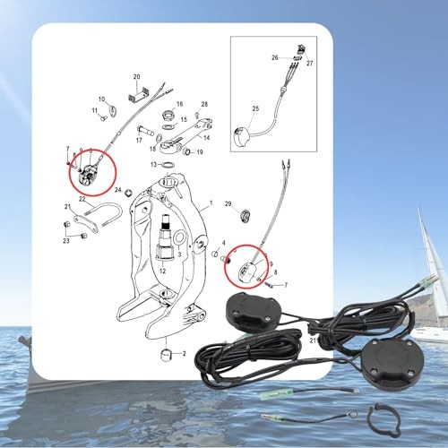 Boat Marine 805320A03 Trim Sender Limit Switch Kit Sensors for Mercruiser