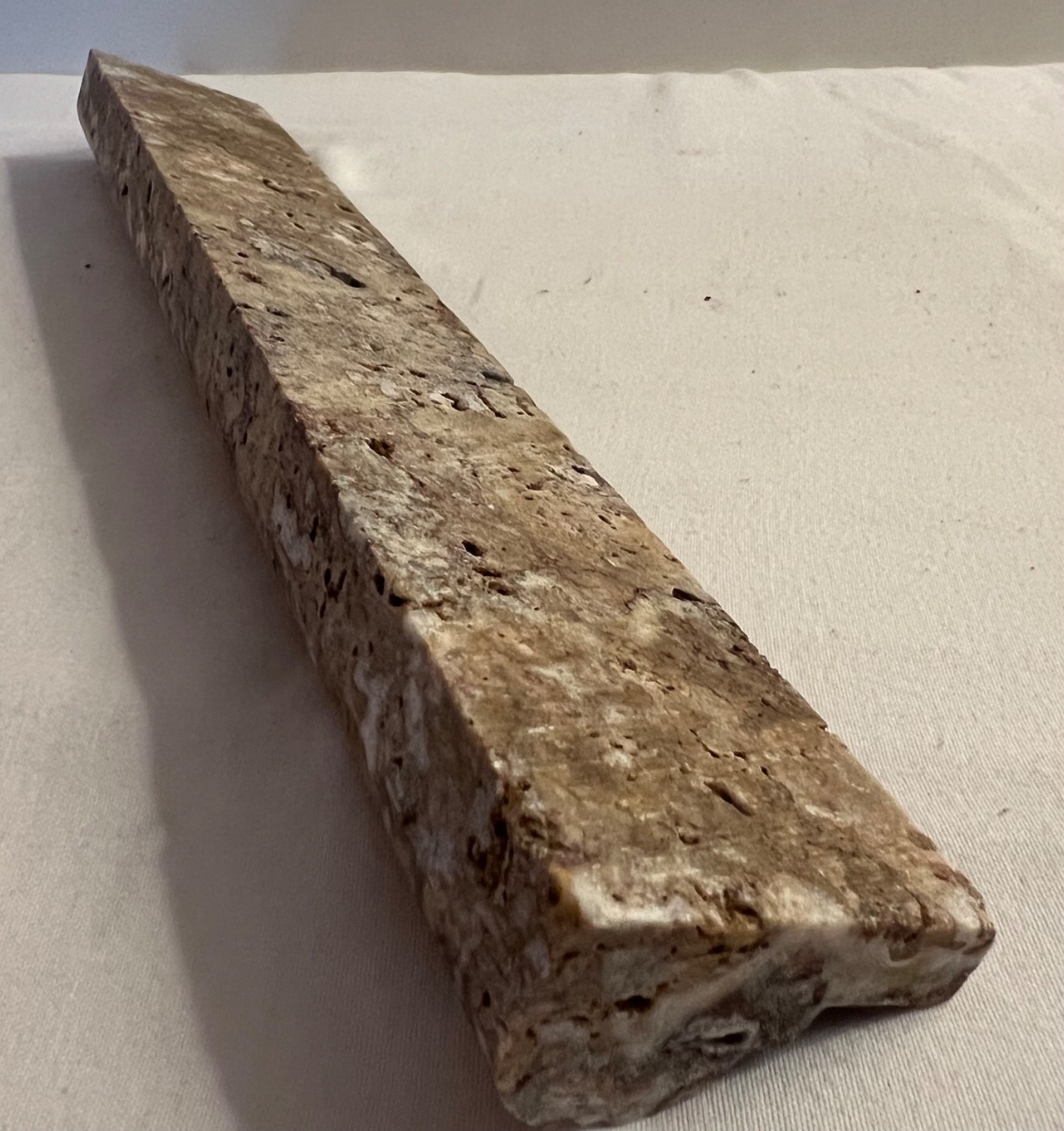 Scabos Travertine 12″ x 1-3/4″ Chair Rail Trim Molding-new