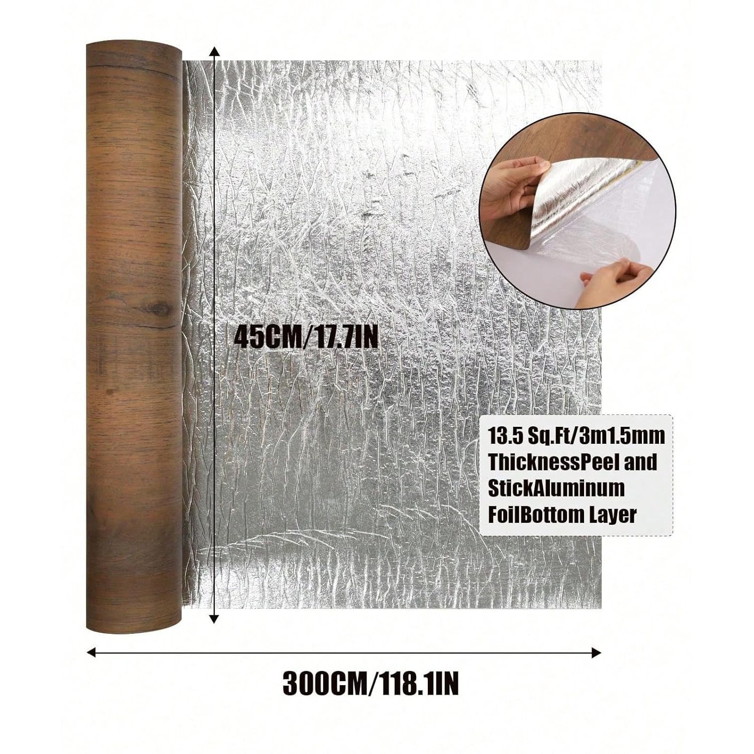 Luxury Thicken Wood Grain Peel and Stick Floor Tiles Self-Adhesive Vinyl Floorin