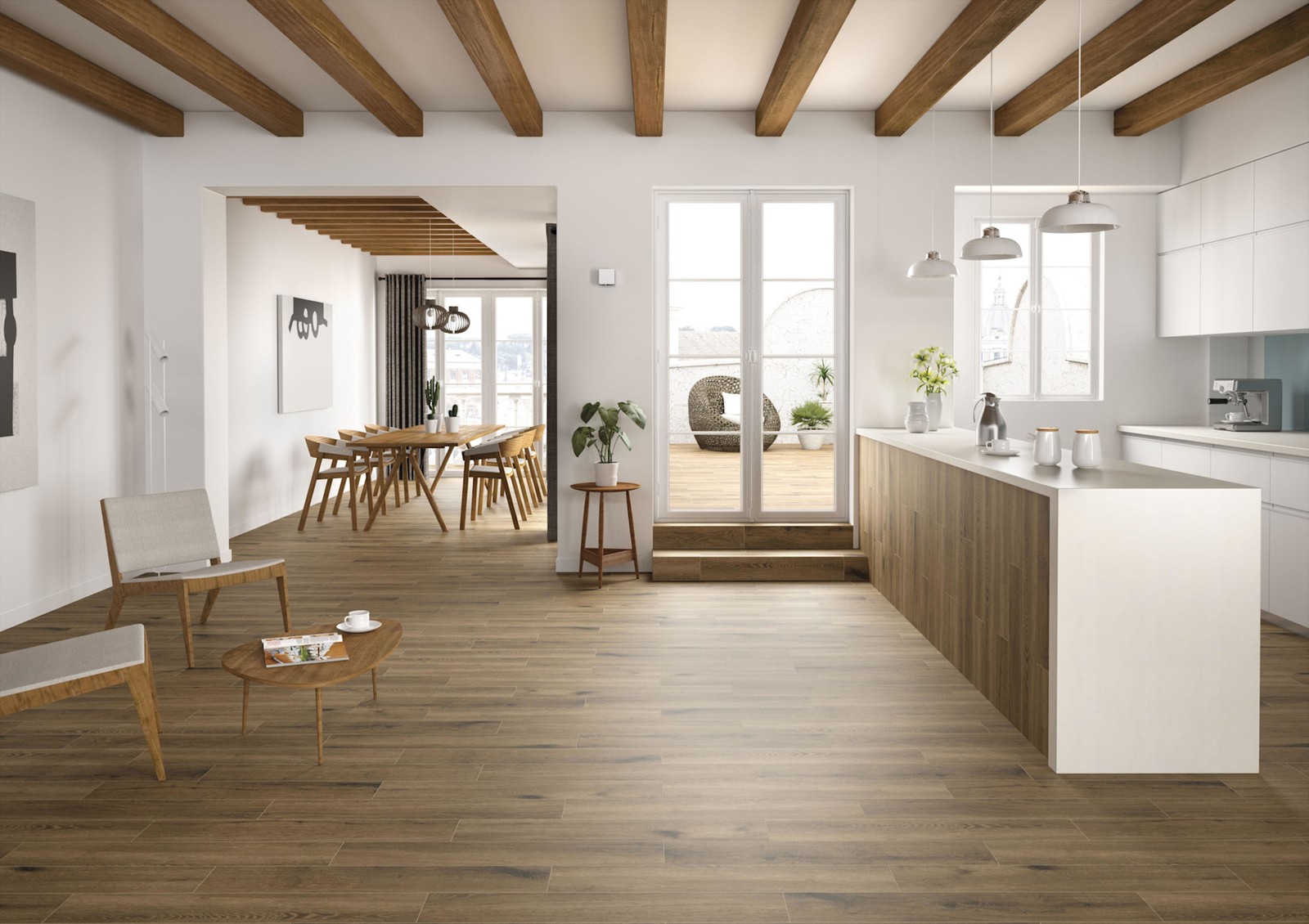 Ackland AKNPTCAM6X36M-PL Camila – 6″ x 36″ Porcelain Wood Look – Pallora