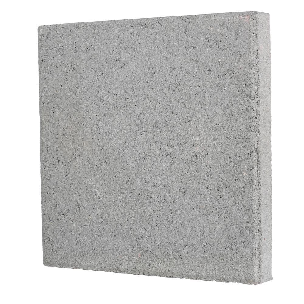 16 in. x 16 in. x 1.77 in. Pewter Square Concrete Step Stone NEW