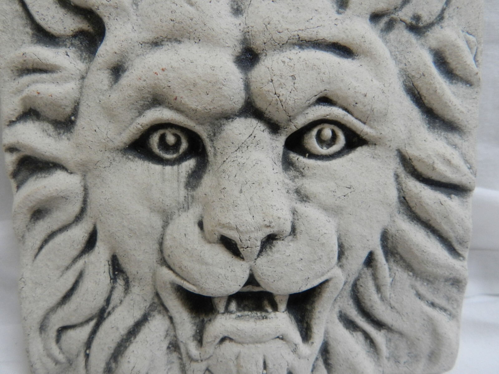 A PAIR OF David Ellison Pottery Tile LION 3 3/4″x63 3/4″ HEAVY Pewabic Pottery
