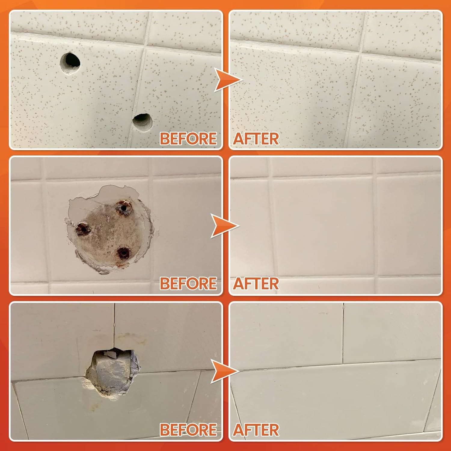 Tile Repair Kit, Ceramic Tile Repair Kit for Chips & Crack Color Match, Porce…