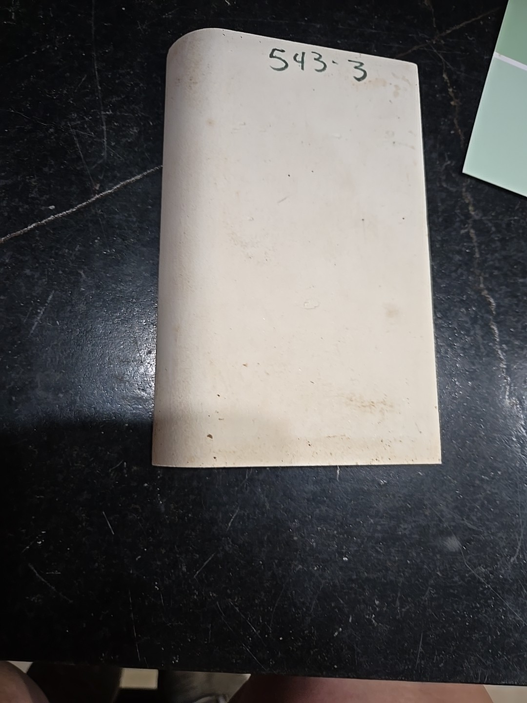 Vintage 6 1/8″ X 3 7/8″ Cove Base Sage Green NOS Tile