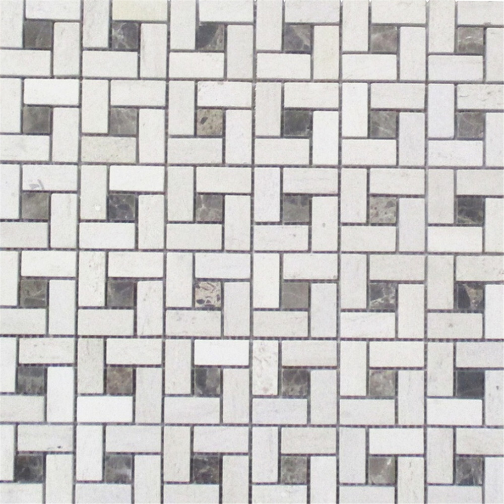 H684XH Golden Beach Moleanos Beige Limestone Pinwheel Mosaic Tile Honed