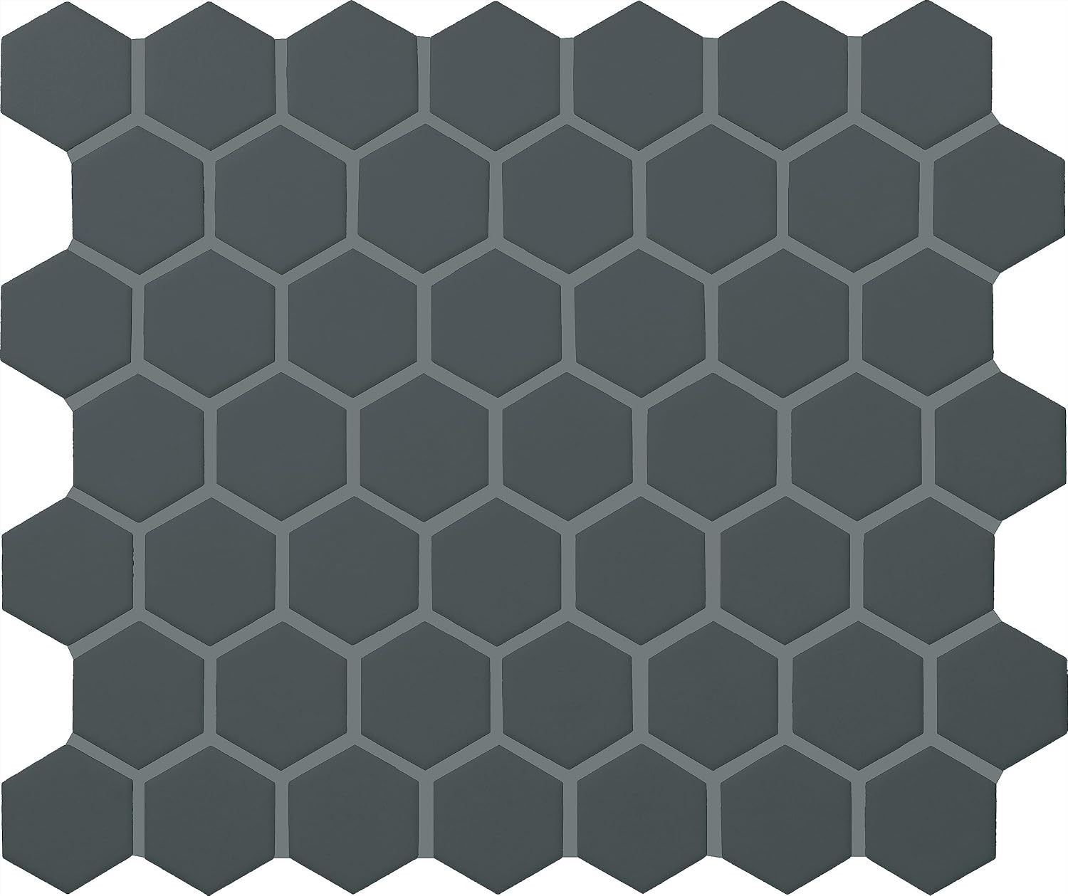 Matte Chalkboard/Gray 1.5″ Ceramic Hexagon Mosaic for Stylish Backsplashes