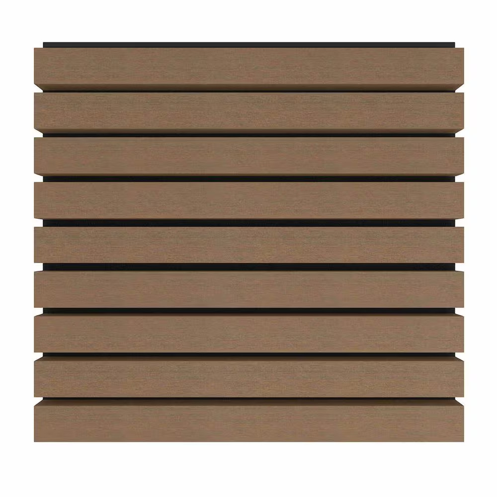 European Siding Belgium Style Noir 7.7 In. X 96 In. Peruvian Teak Composite Lap