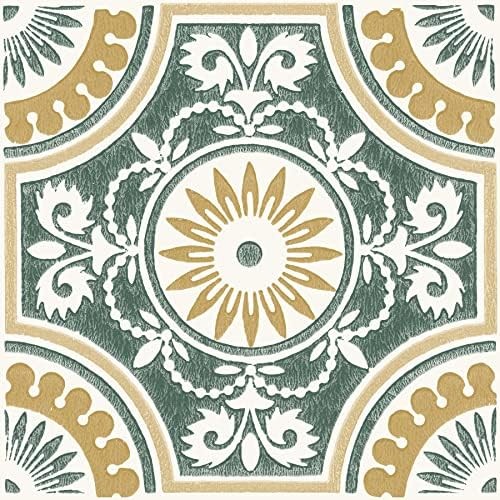 12-in by 12-in Yellow Ezra Vinyl Peel & Stick Floor Tiles (10 Tiles), (10 sq.ft.