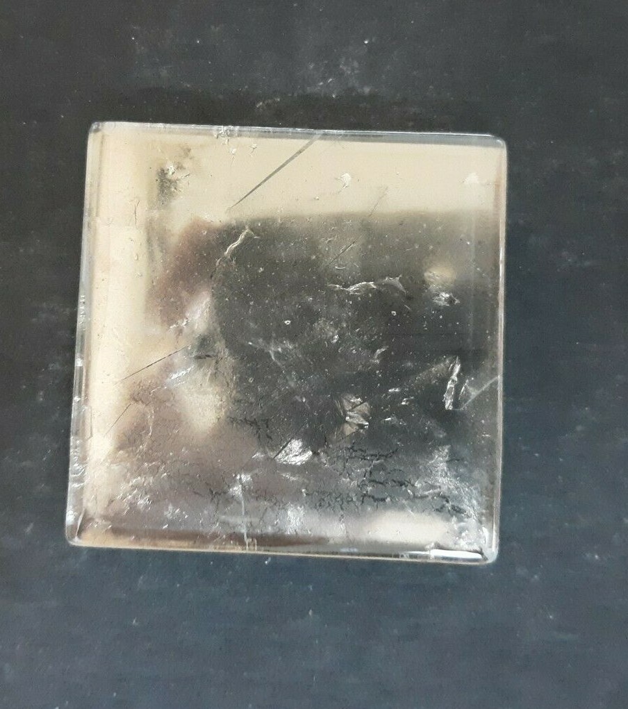2×2 Tile Italian Metallic Glass Crackled Remodel Accent Gobi Platinum color