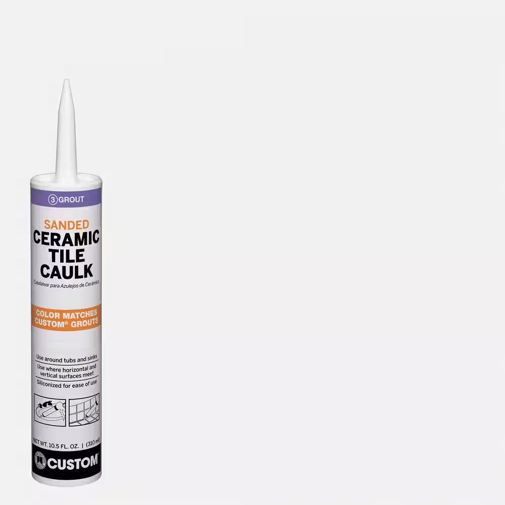 Polyblend #640 10.5 Oz. Arctic White Sanded Ceramic Tile Caulk