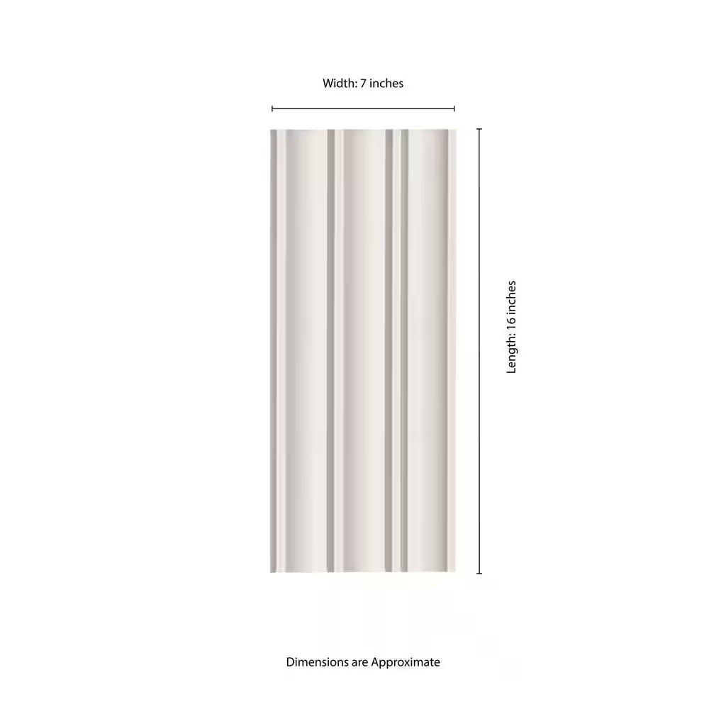 Olden Jewell 7 In. X 16 In. Satin Porcelain Fluted Subway Wall Tile (10.25 Sq. F