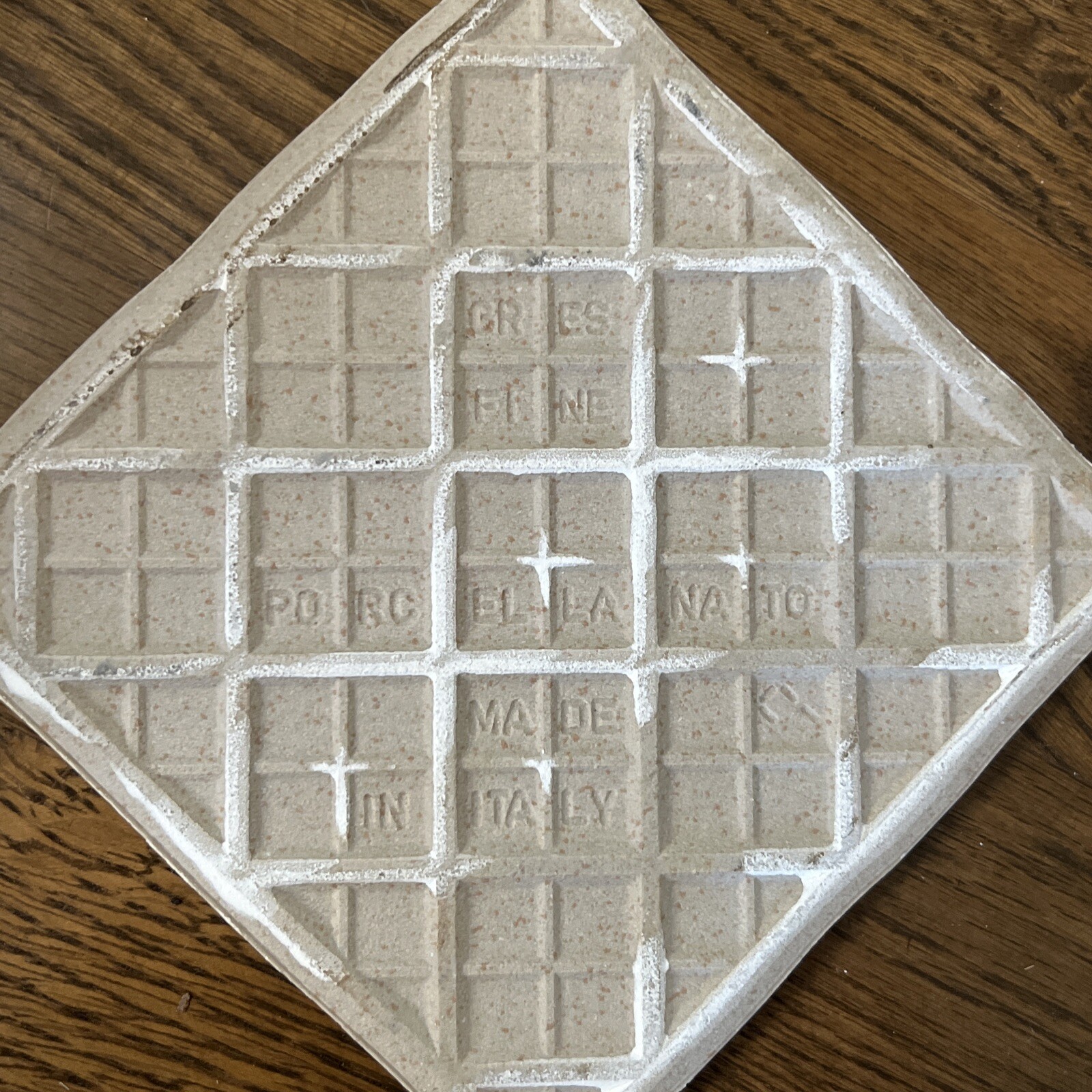 Del Conca Rialto Gray Beige 6” x 6” Glazed Porcelain Tile ITALIAN TILE Grey
