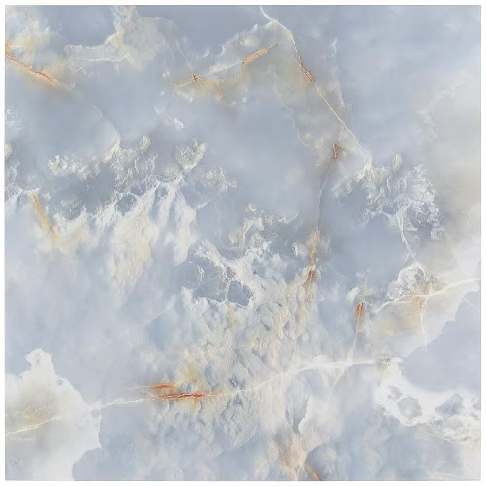Selene Blue Onyx 24 In. X 24 In. Polished Porcelain Floor and Wall Tile (15.49 S