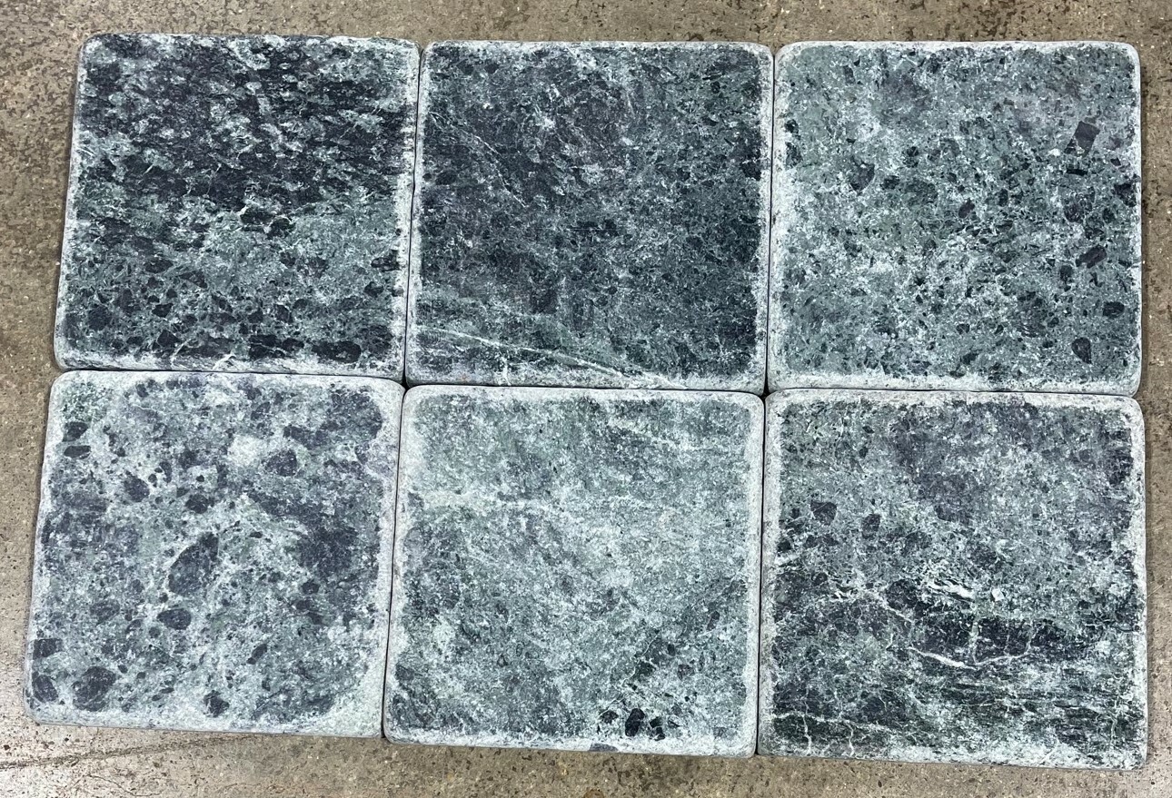 Tile Verde Forest Green Remodel Natural Stone About 4×4 10 Tiles