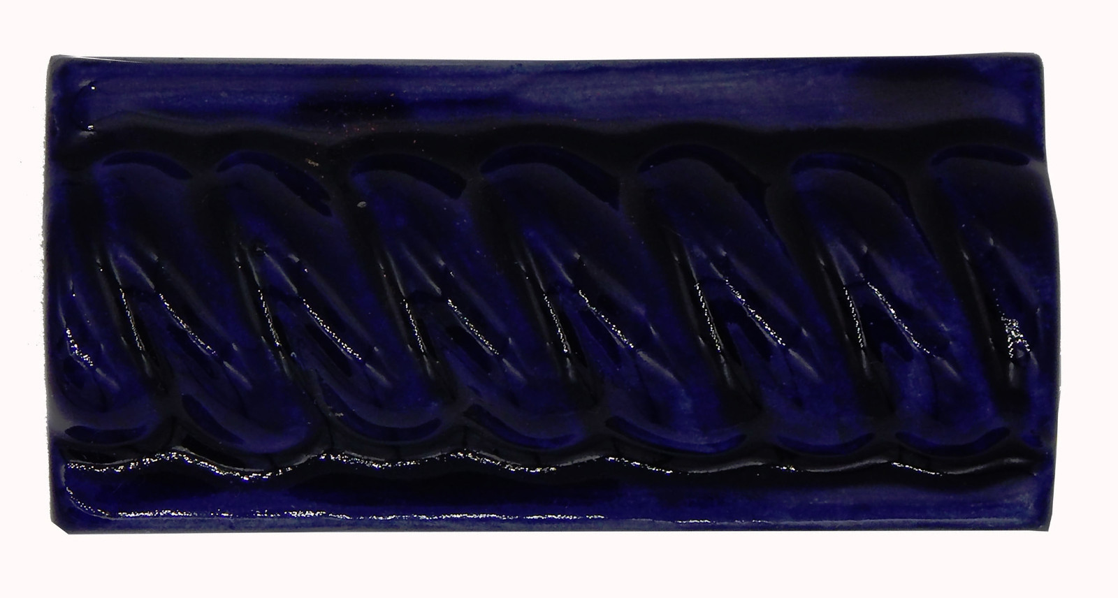 12 Braid Trim Tiles Mexican Rope Trims Ceramic Moldings Tiles Washed Cobalt Blue