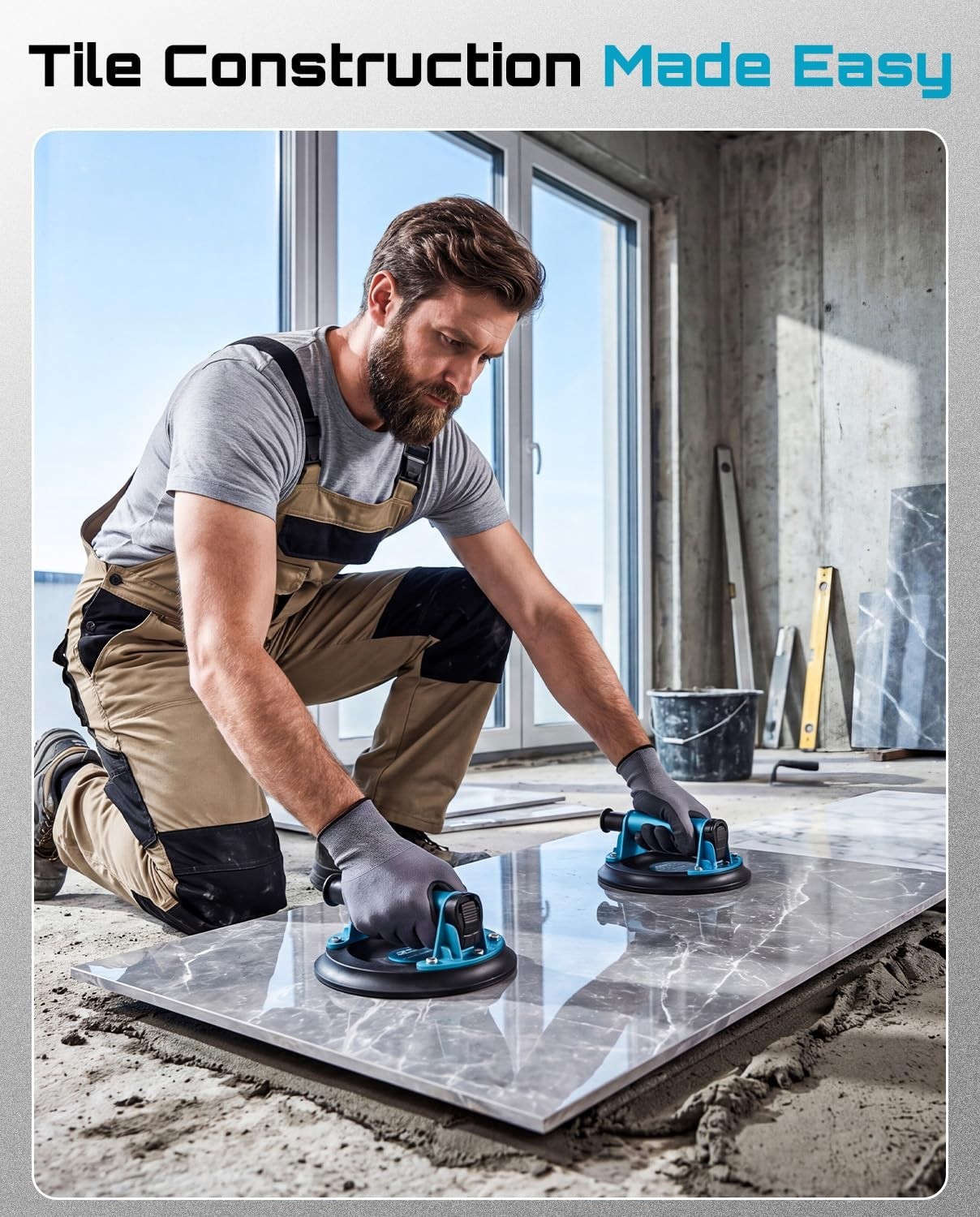 Strong Vacuum Suction Cup Lifter for Large Tiles
