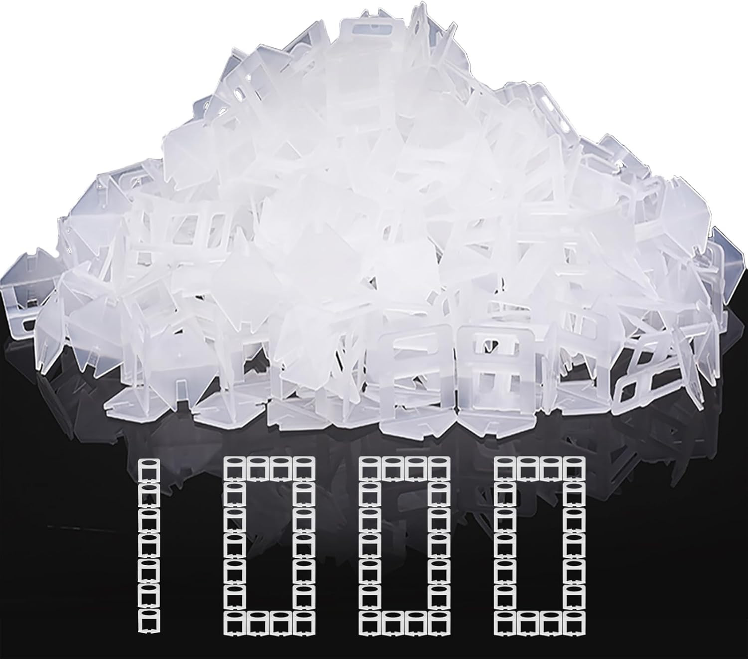 Tile Leveling System Clips – DIY 2400 Tiles Leveler Spacers – 1/8 Inch Tile Leve