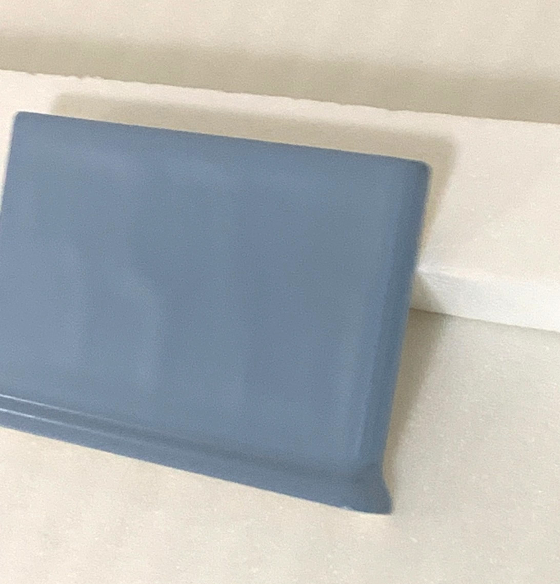 New Florida Vermont Blue#566 Potters Touch Rt Finish Cove Base 4 ” x 6 “