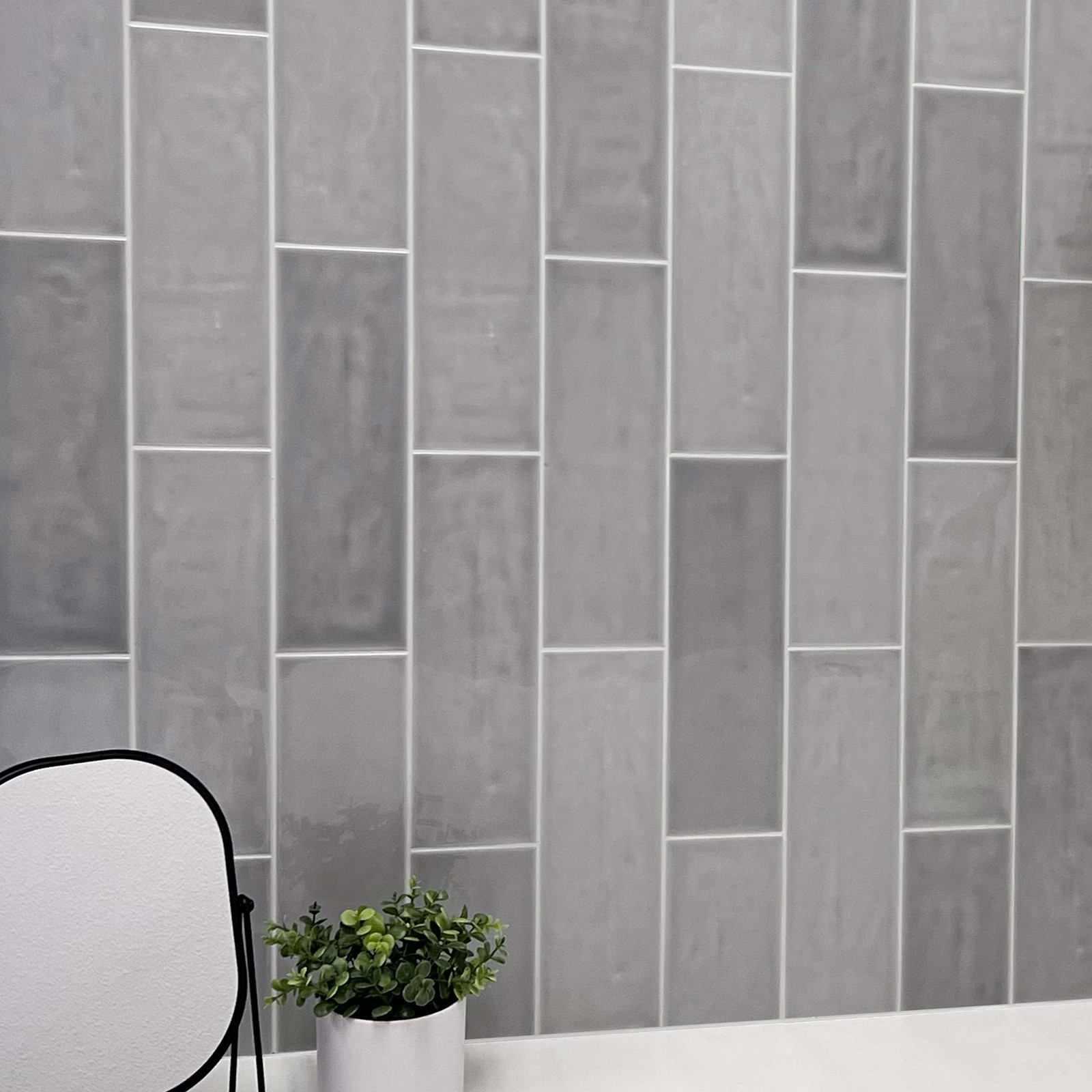 Cruz Bay Studio BE3 Bedouin – 4″ x 12″ Brick Wall Tile – Glossy – Blue