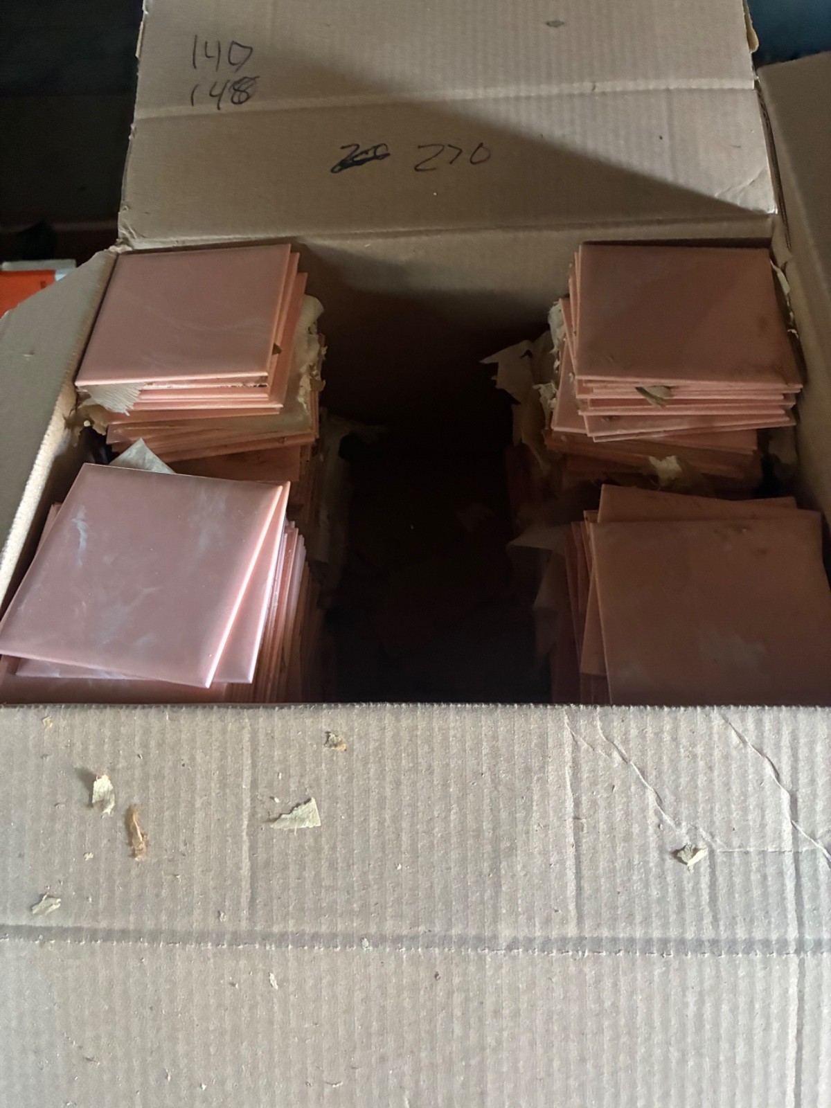 280 plastic wall tiles 4.2 inch square vintage mid-century modern plus see video