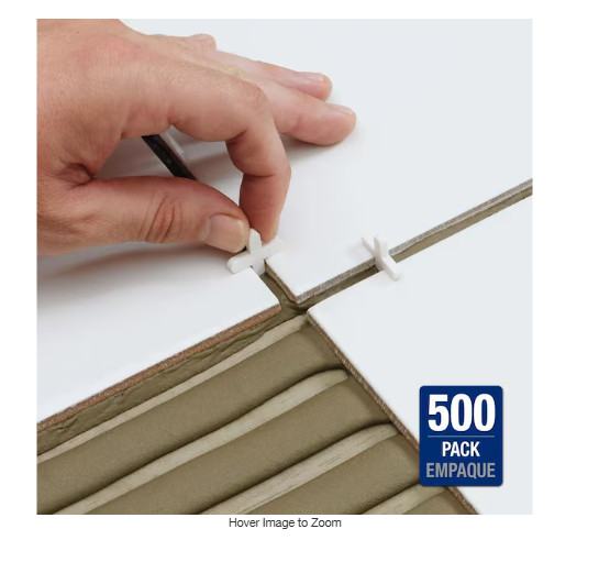 1/8″ Traditional Flexible Tile Spacers (500 Pack)