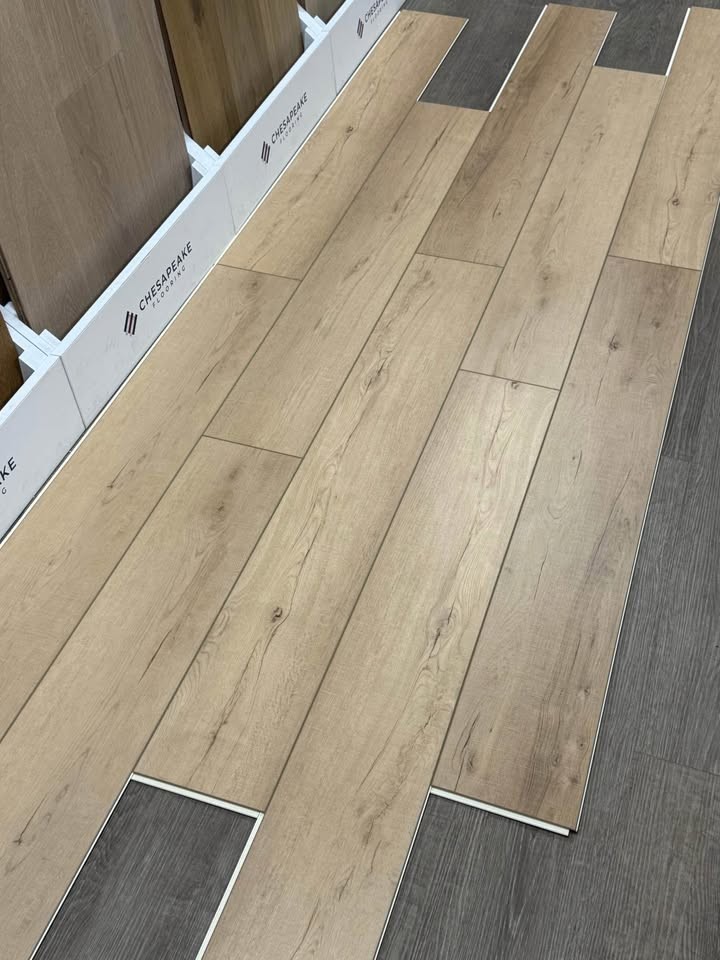Coretec Enhanced Luxury Vinyl (LVP), 8mm thick, 20 Mil WL in Color Calypso Oak