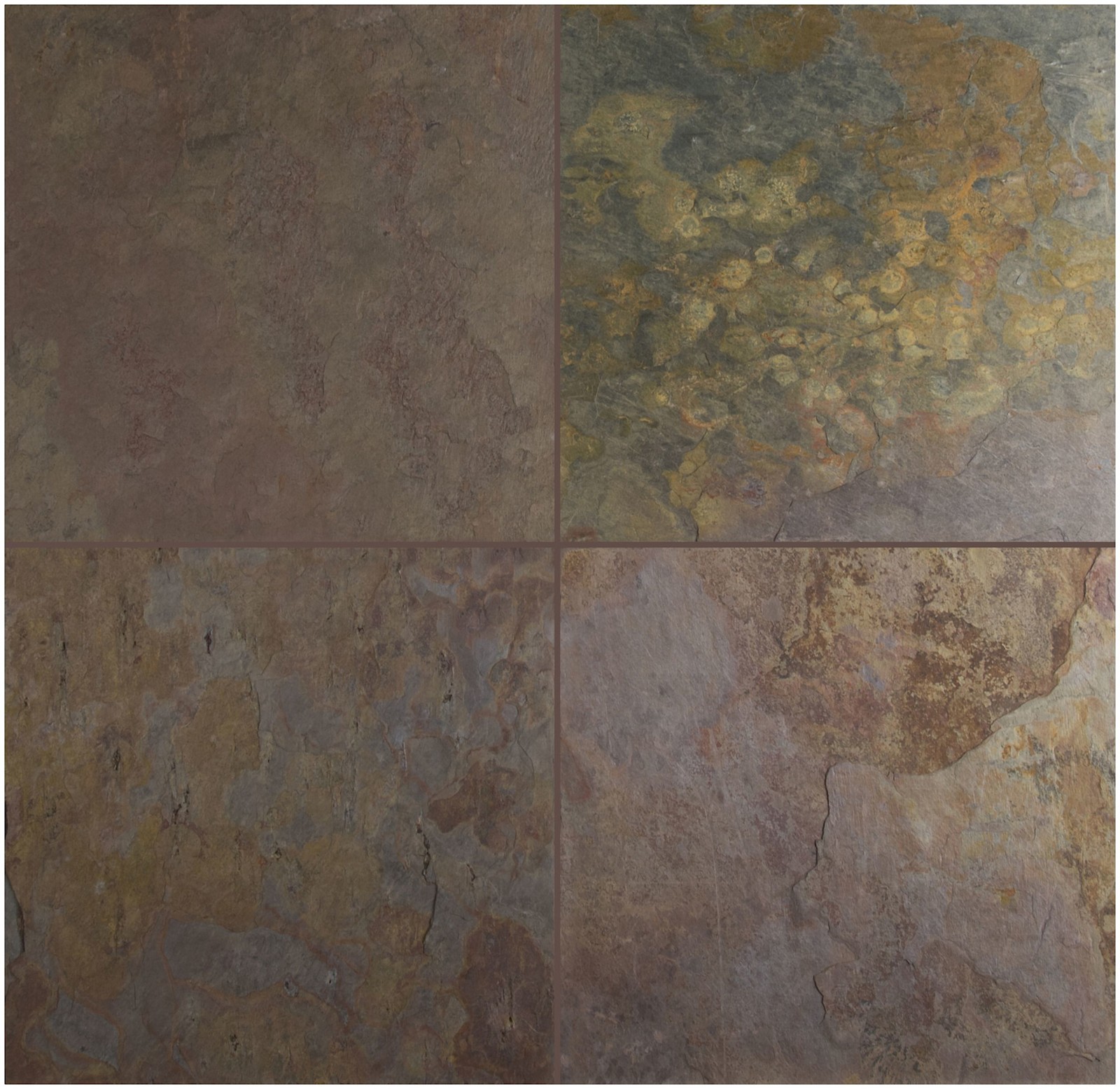 Ackland AKTLT16X16G-CA 16″ x 16″ Stone Solid Floor and Wall Tile – Autumn Fusion