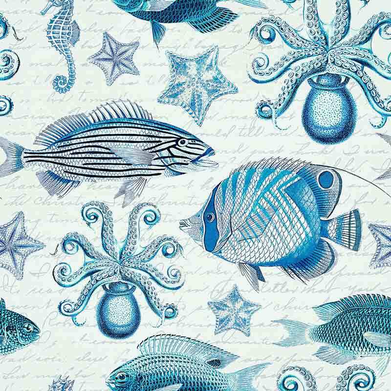 Octopus Pattern Accent & Decor Tile Andrea Haase Sea Life Art OB-HAA1058cAT