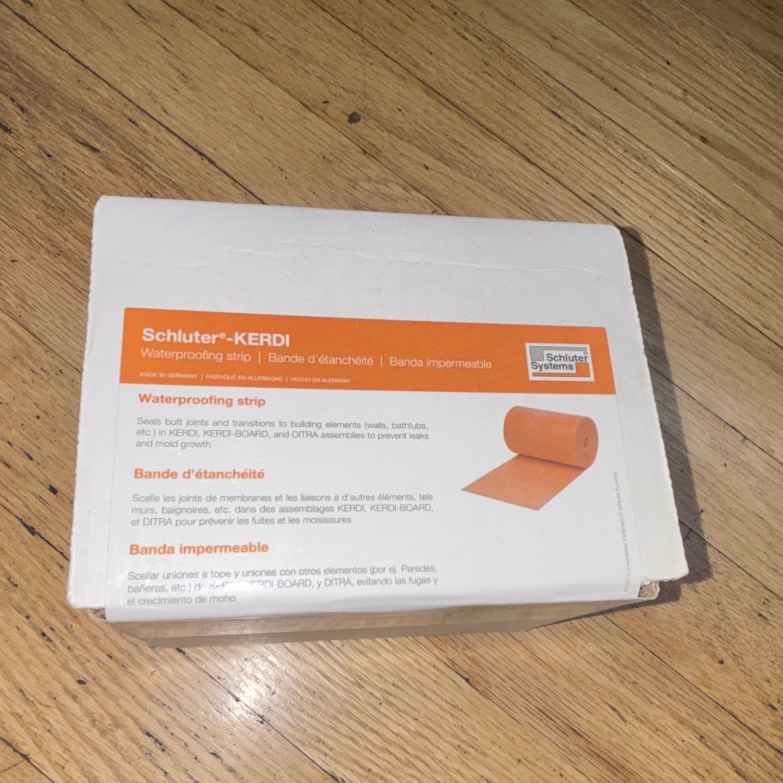 Schluter Systems KERDI Waterproofing Strip Orange 5in x 33ft KEBA100/125/10M