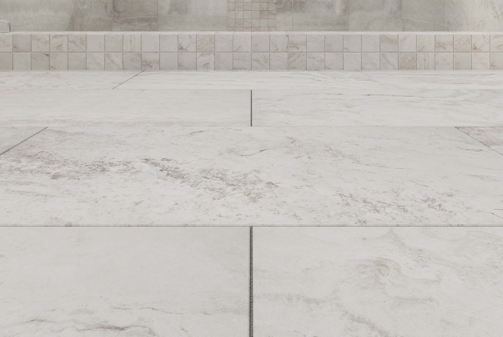 Cruz Bay Studio MKT61162 Tufo – 12″ x 12″ Square Floor and Wall – Grey Matte