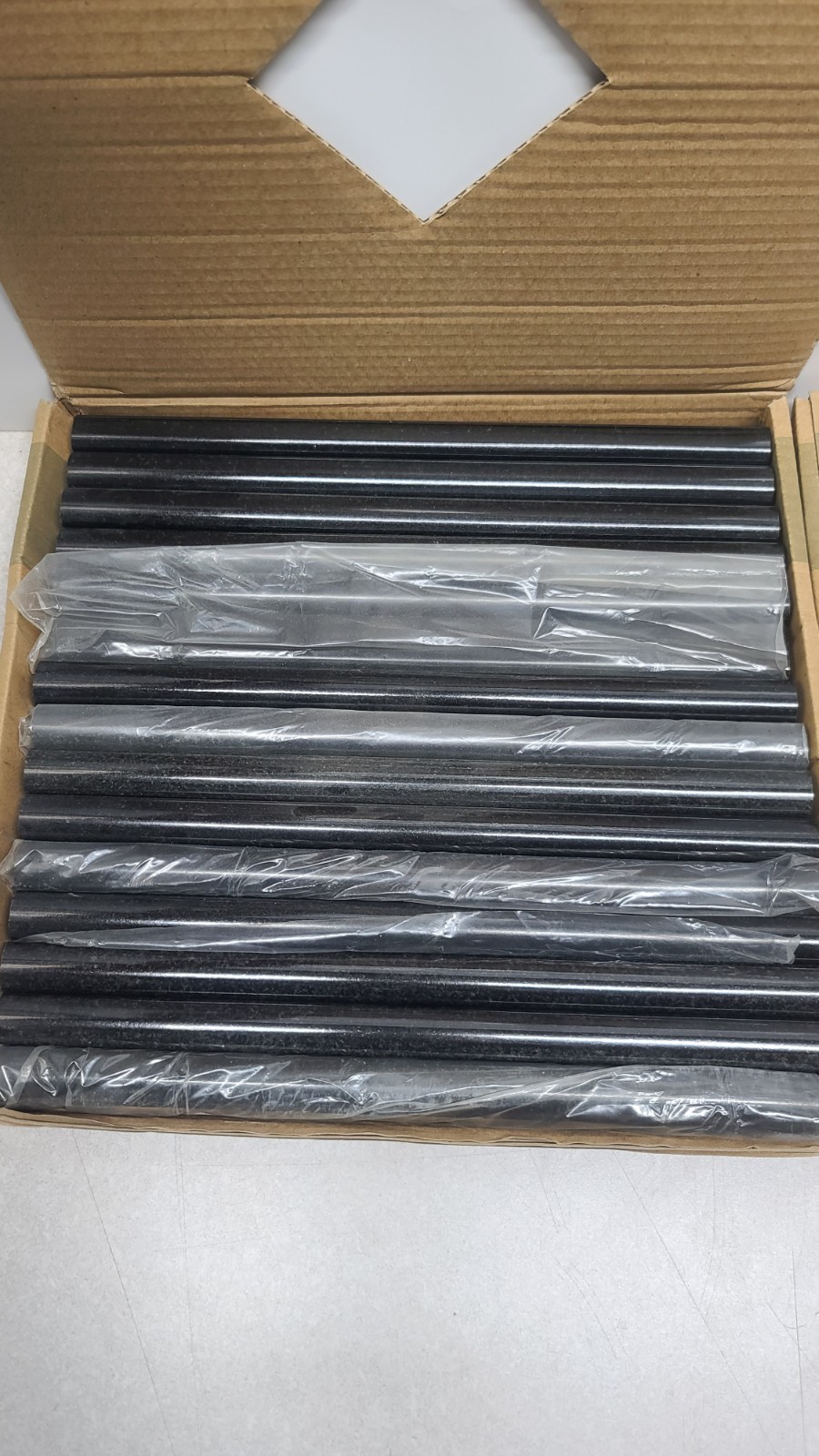 Cigaro Absolute Black 1 X 12 30 Peices Natural Granite emser tile