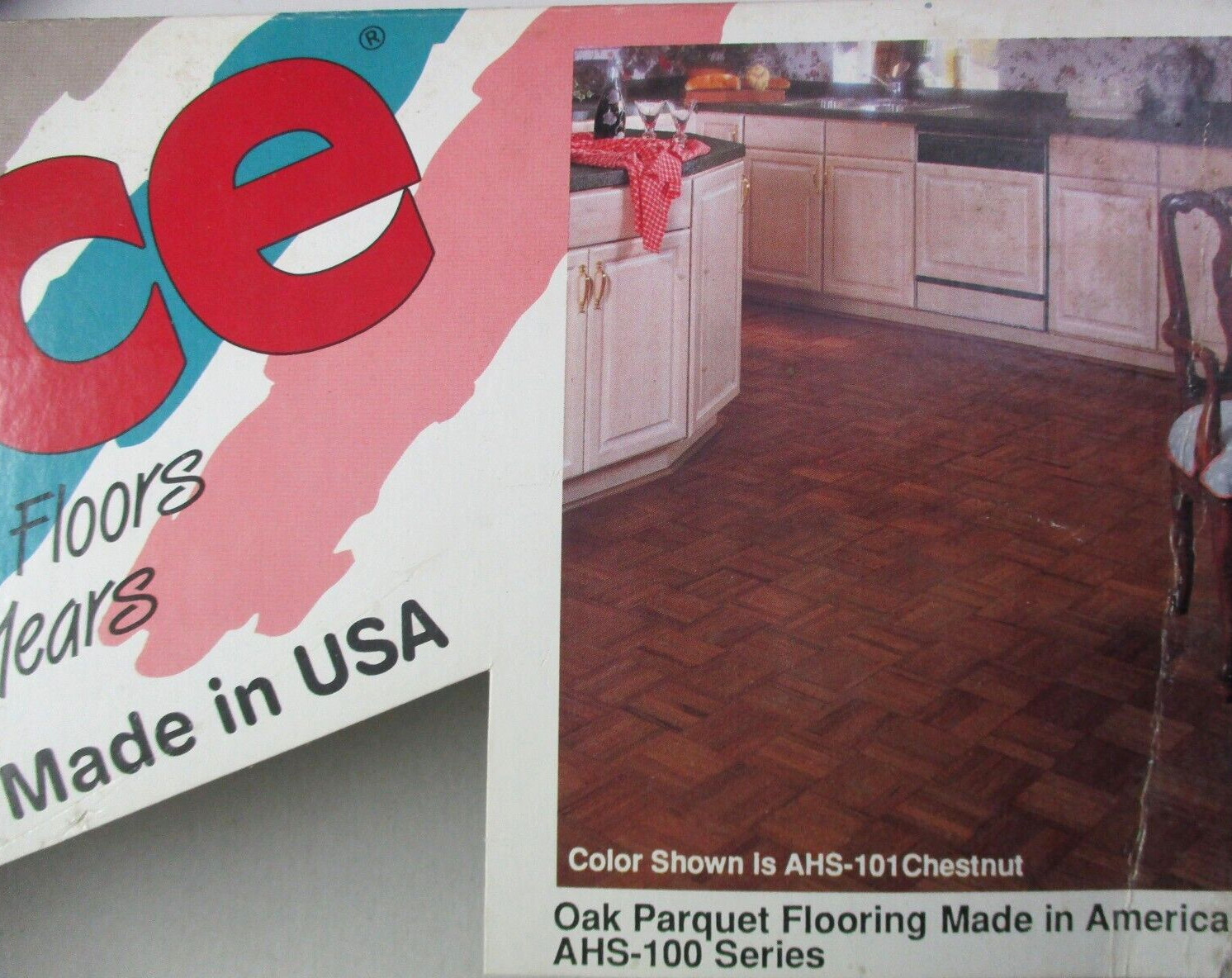 Bruce 6″Sq X5/16″ Chestnut Oak Dark Parquet 7 Finger Strip AHS-101 Wood Flooring